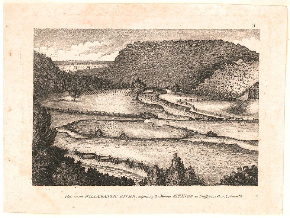 View on the Willamanitic River, adjoining the mineral springs in Stafford, (Con.) LCCN2003677690