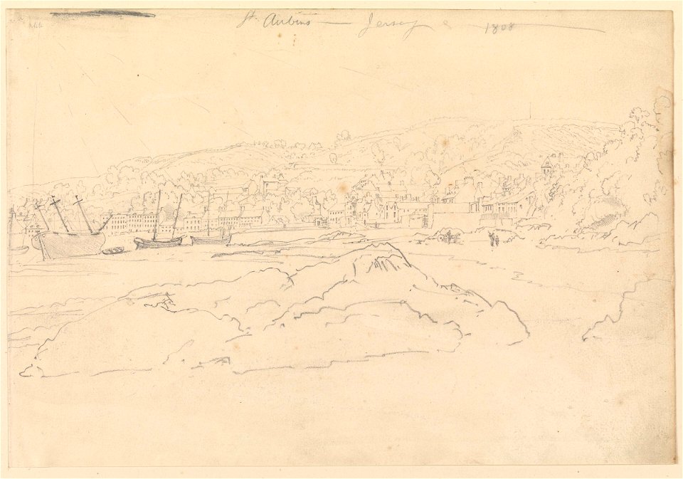 View of St. Aubin - Jersey, 1808 RMG PY3785