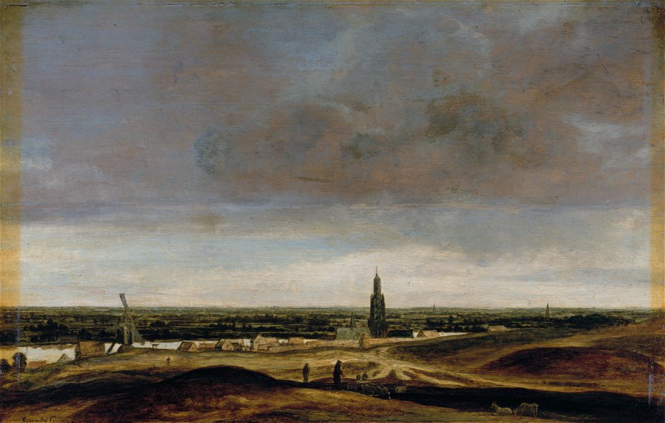 View over Rhenen, by Hercules Segers