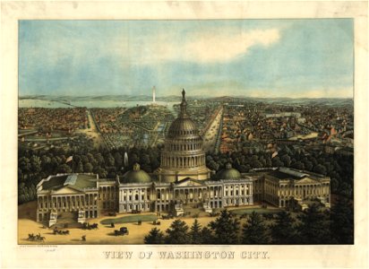 View of Washington City. LOC 90683459