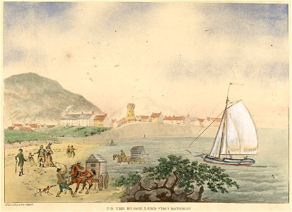 View of the town of Aberistwith