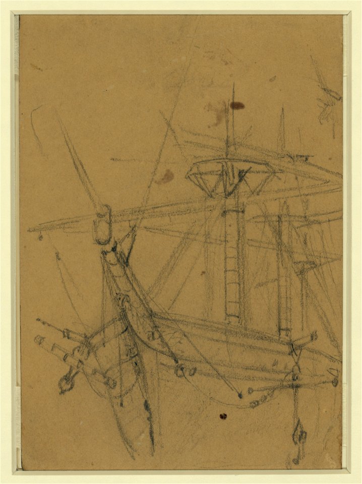 View of ships bow and rigging LCCN2004660085