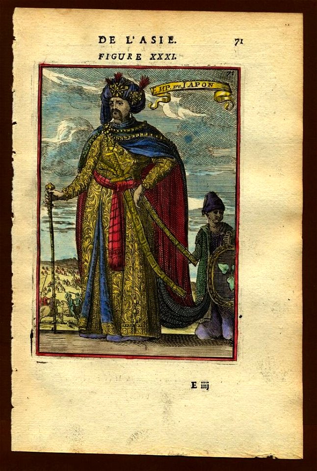 View of the Emperor of Japan, 1683