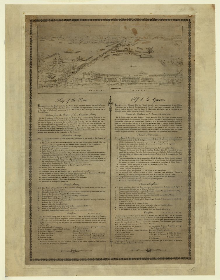 View of the battle near Chalmettes plantation, Jan. 8, 1815 LCCN2012645257