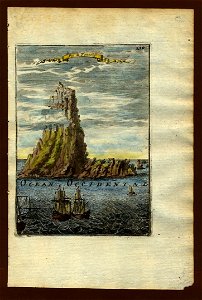View of Tenerife, 1683. Free illustration for personal and commercial use.
