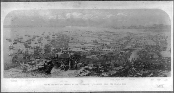 View of the town and harbour of San Francisco, California from the Signal Hill LCCN2003680611