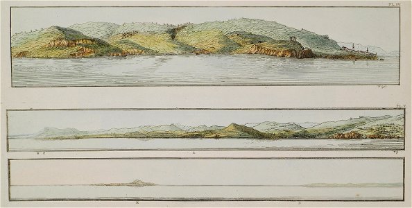 View of the village Babakale at Cape Baba, in the Troad 5 Landscape near the Cape Eski Stambul in the Troad The author - Gell William Sir - 1804