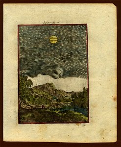 View of the planet Jupiter, 1719. Free illustration for personal and commercial use.