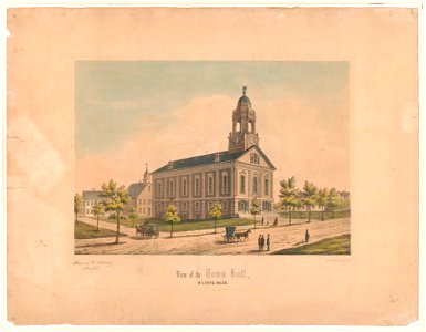 View of the Town Hall, Milford, Mass LCCN2003677955