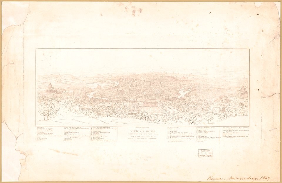 View of Rome, taken from the Janiculan Hill - engraved by Frederick Smith. LCCN2012648938