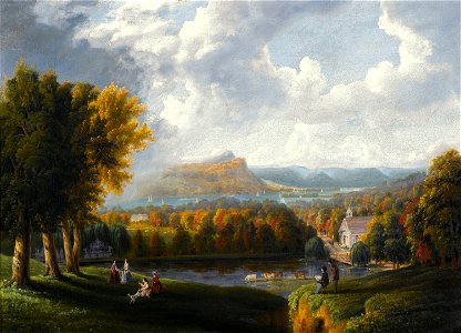 View of the Hudson River-Robert Havell Jr-1866