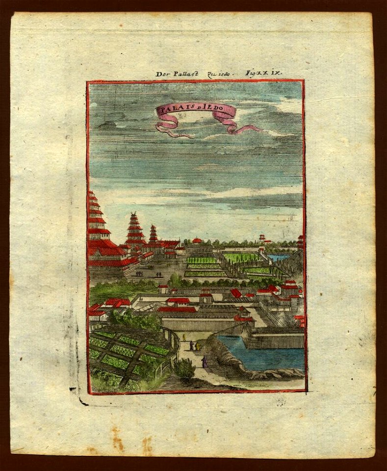 View of the palace of Jedo, 1719