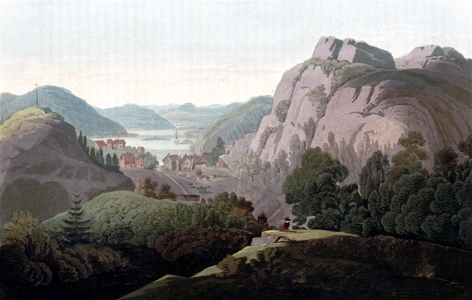View of the River Nid (JW Edy plate 20)