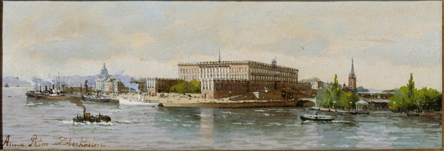 View of the Royal Palace, Stockholm (Anna Palm de Rosa) - Nationalmuseum - 26271
