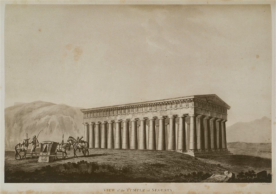 View of the Temple at Segesta - Wilkins William - 1807