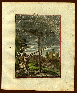 View of the Milky Way through a telescope, 1719