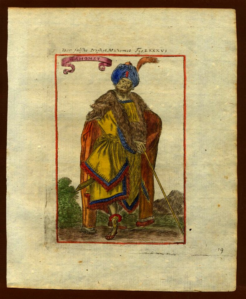 View of the Prophet Muhammad, 1719