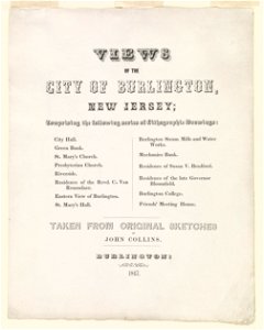 Views of the city of Burlington New Jersey LCCN2003674723