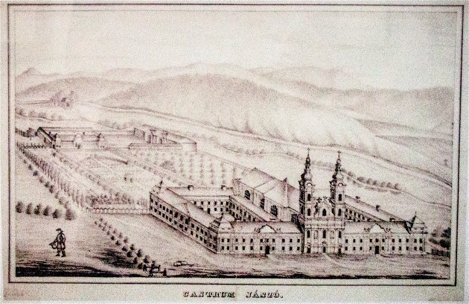 View of the Monastery of Jászó, litography, East Slovak Museum, 2018-05-24