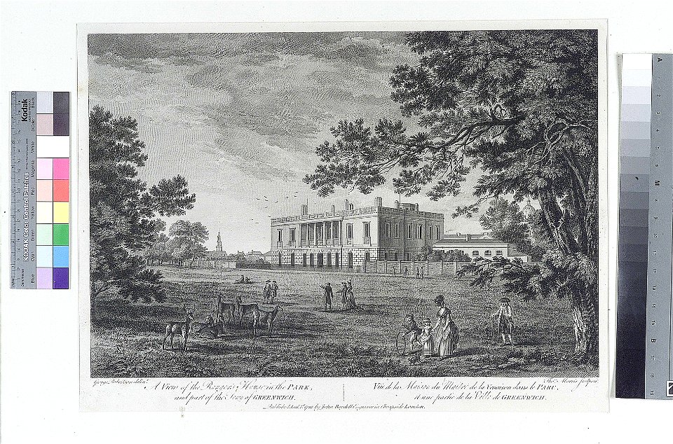 View of the Ranger's House (Queen's House) - and - Greenwich RMG PT2659