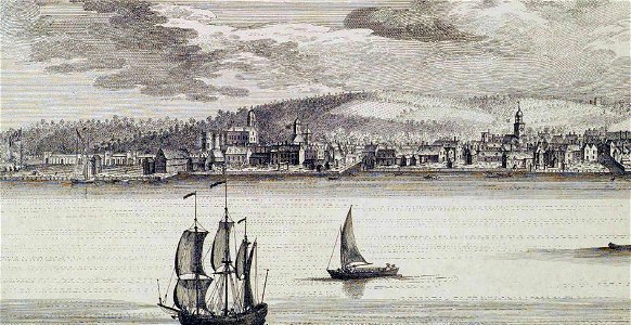 View of Woolwich & Dockyard, S & N Buck, 1739 LMA (detail 1)