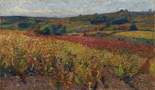 Vignes en automne étude pour Les Vendanges Henri Martin musée de Cahors Henri-Martin Ni.94