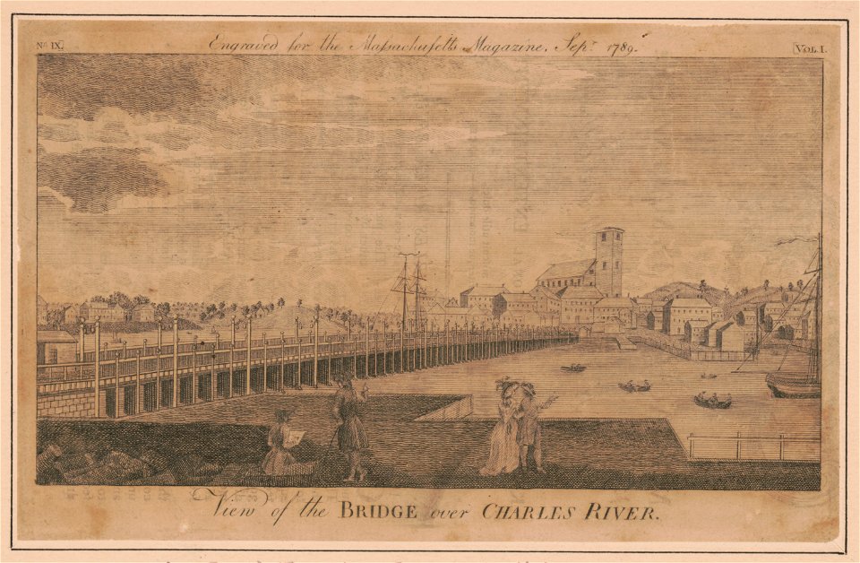 View of the bridge over Charles River LCCN2004670223