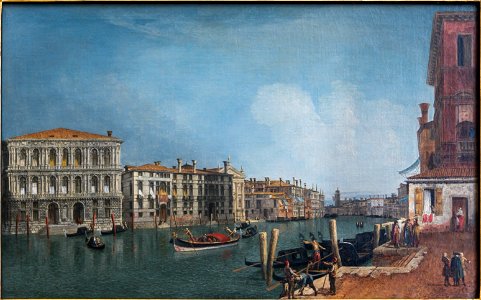 View on the Canale Grande near the Cà Pesaro, Michele Marieschi, 14787, Alte Pinakothek Munich