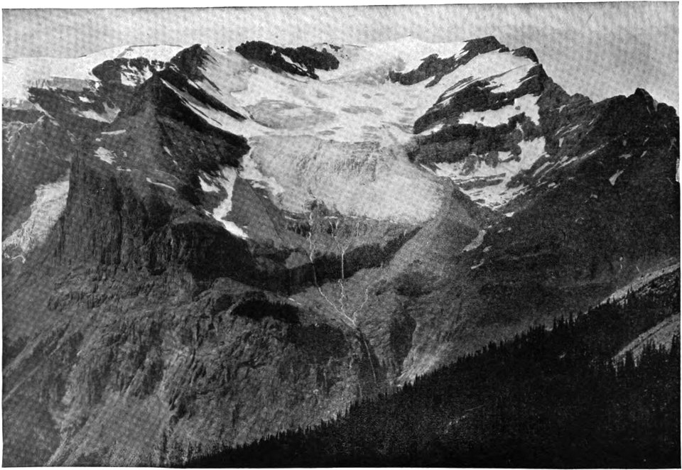 View of the President Range from a point on the trail on the west slope of Mount Wapta