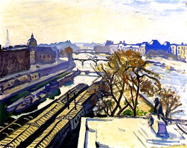 View of the Seine and the Monument to Henri IV Albert Marquet (1906)