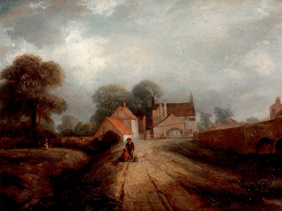 View of the Old Trent Bridge Inn in 1850