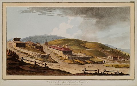 View S from the Aga's House, at Bounarbashi - Gell William Sir - 1804