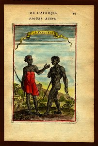 View of Zanzibarians, 1683. Free illustration for personal and commercial use.