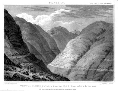 View up Glenroy taken from the Gap from point d in the map engraving by William Miller after T Lauder Dick