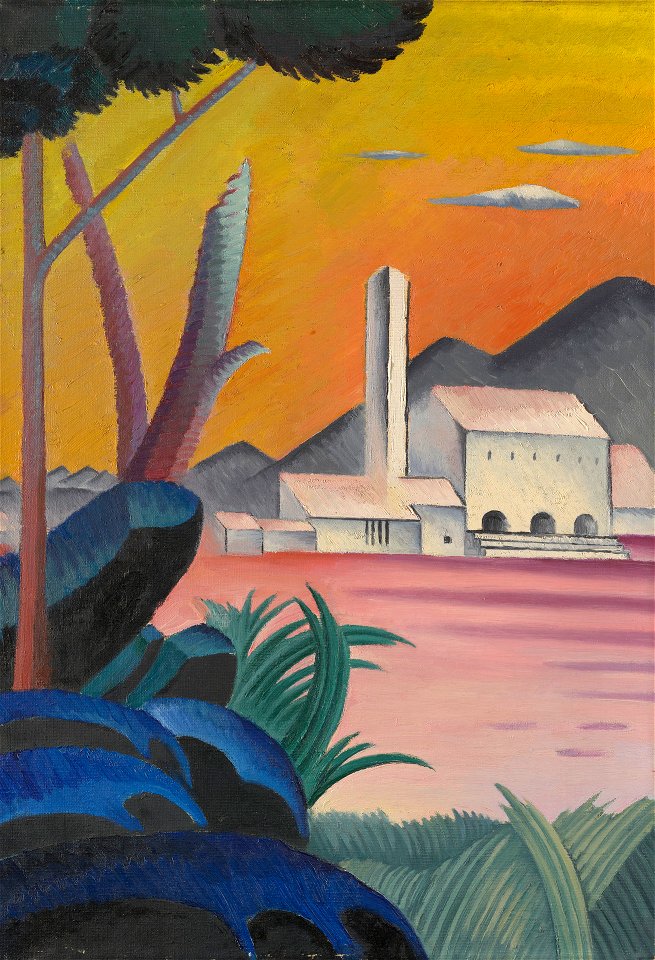 Viking Eggeling - Landscape with Contrasting Tree Forms, II - 1963.58 - Yale University Art Gallery
