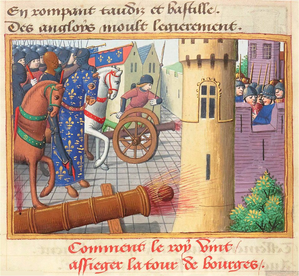 Vigiles de Charles VII, fol. 51v, Siège de Bourges (1427)