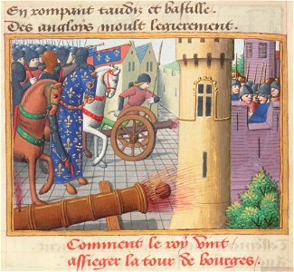 Vigiles de Charles VII, fol. 51v, Siège de Bourges (1427)