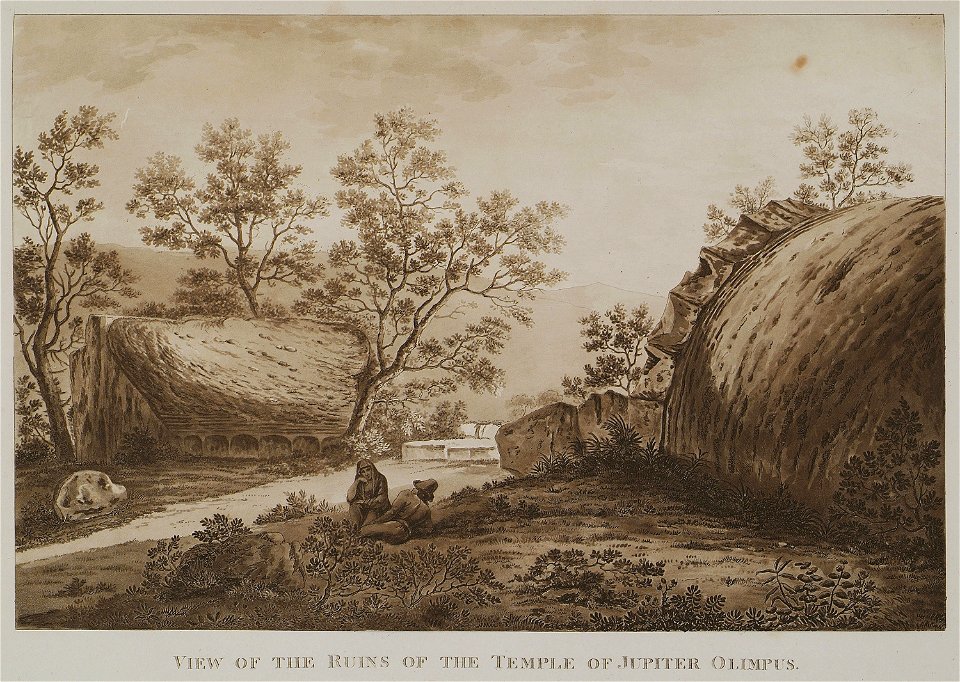 View of the ruins of the Temple of Jupiter Olimpus - Wilkins William - 1807