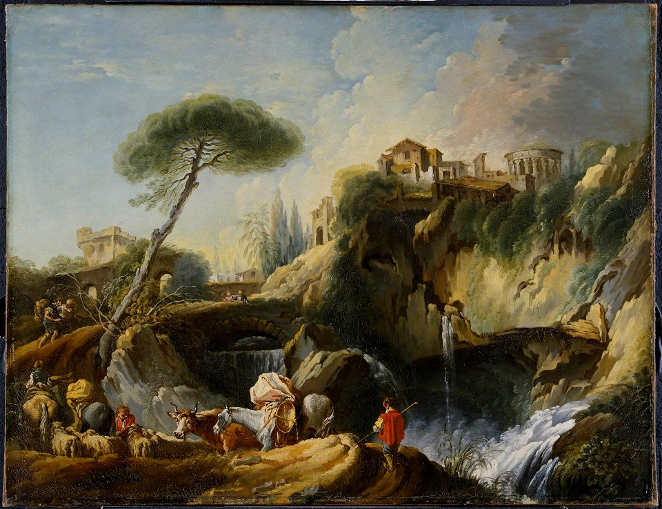 View of Tivoli with the Temple of Vesta (François Boucher) - Nationalmuseum - 22085