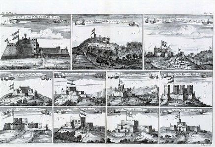 Views of Forts and Castles along the Gold Coast, West Africa, about 1700 RMG PY2826