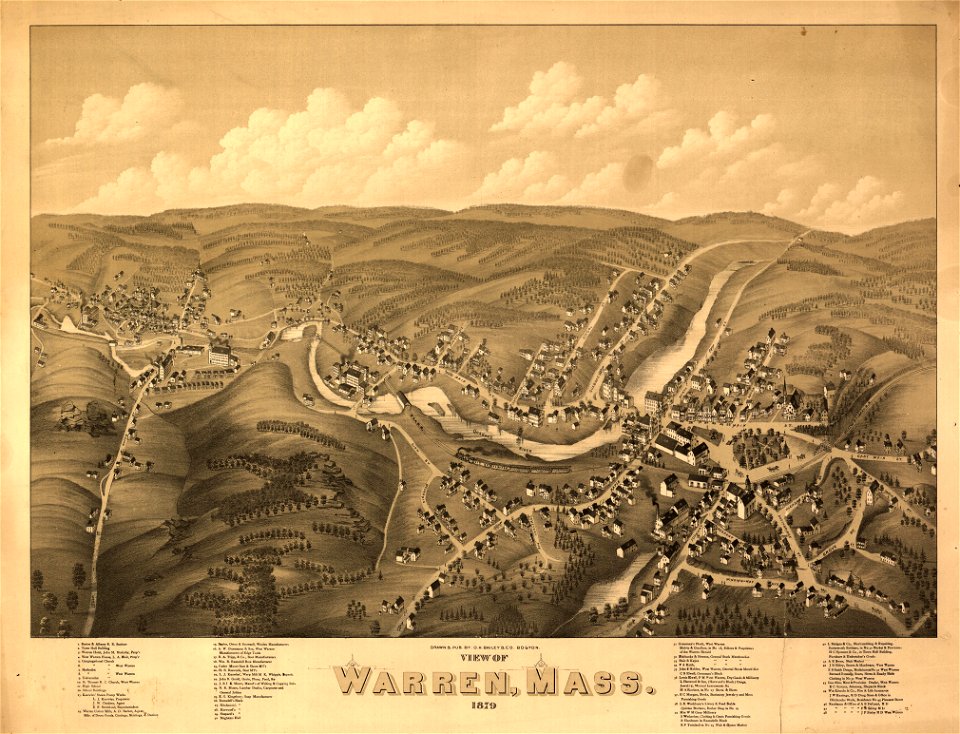 View of Warren, Mass. - 1879 LOC 87694493