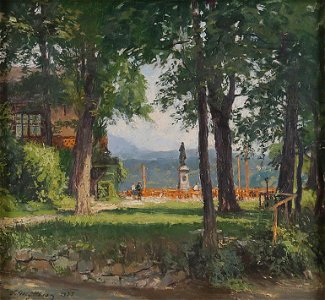 Viktor Mytteis Beim Schweizerhaus am Grazer Schloßberg 1931