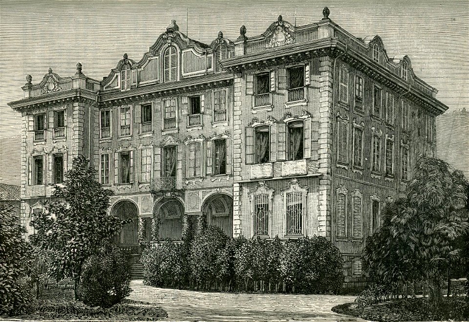 Villa di S. A. R. la Duchessa di Genova a Stresa xilografia