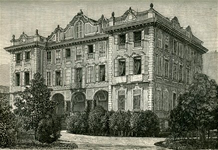 Villa di S. A. R. la Duchessa di Genova a Stresa xilografia