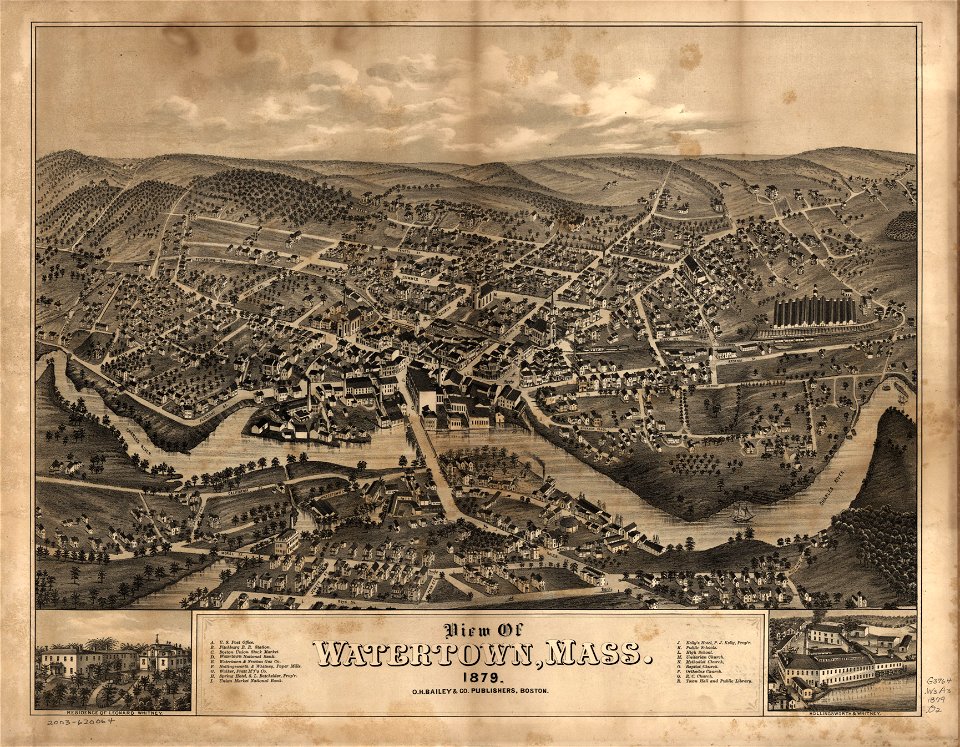 View of Watertown, Mass., 1879. LOC 2003620064