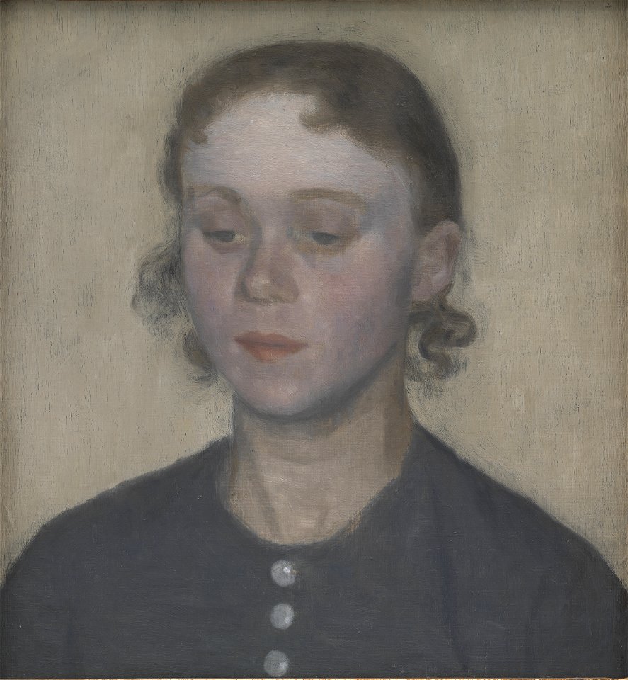Vilhelm Hammershøi - The Artist's Wife, Ida Hammershøi, née Ilsted - KMS6691 - Statens Museum for Kunst