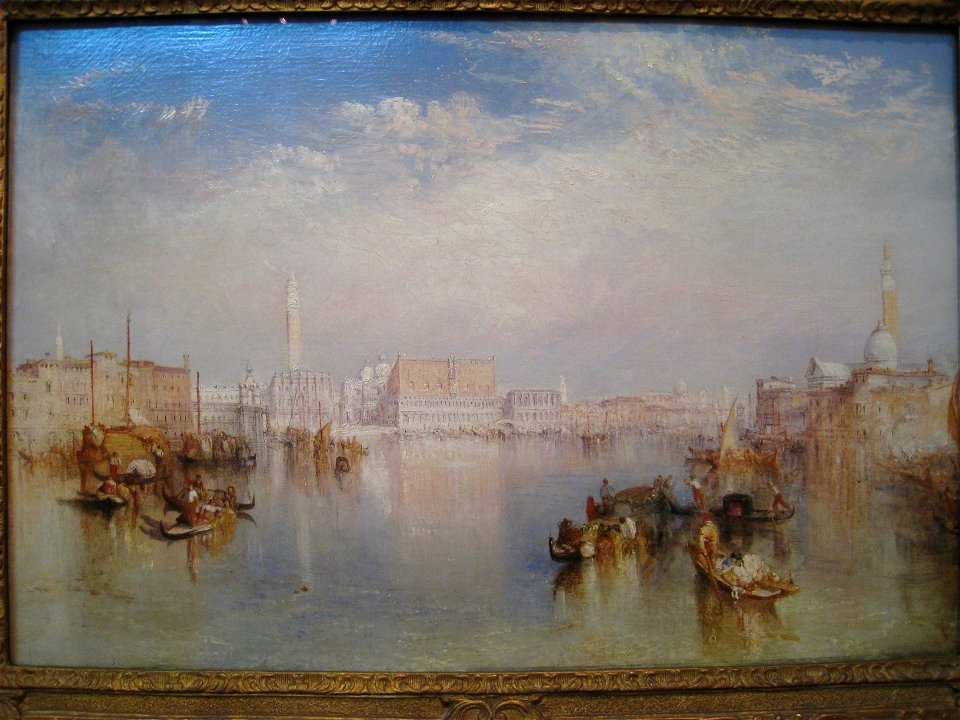 View of Venice - Ducal Palace, Dogana, and San Giorgio, by J. M. W. Turner
