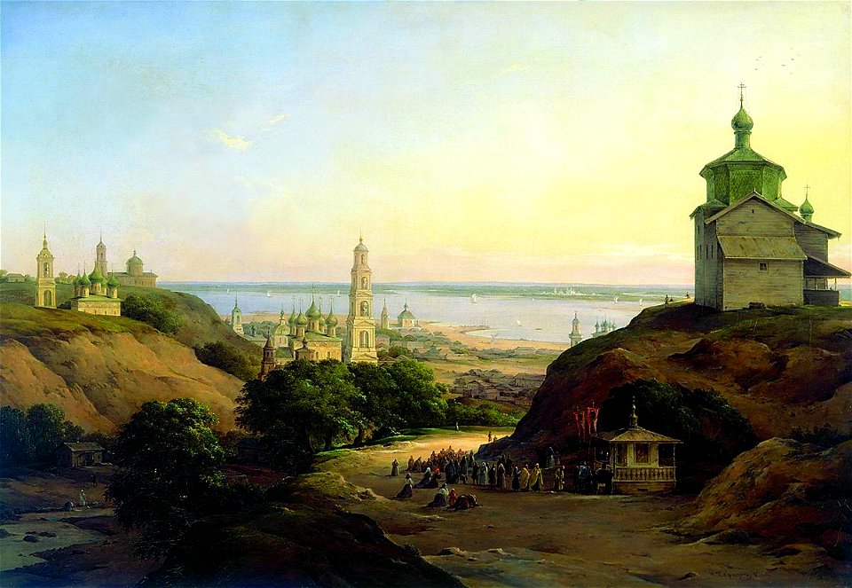 View of Yurievets Povolsky Nikanor Chernetsov (1851)