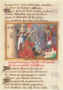 Vigiles de Charles VII, fol. 177, Reddition de Rouen (1449)