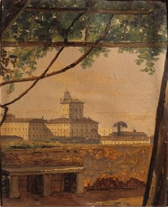 View to the Quirinal from the Villa Malta, Rome (Gustaf Söderberg) - Nationalmuseum - 23821